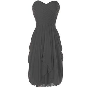 Corset toe grey lace up chiffon dress